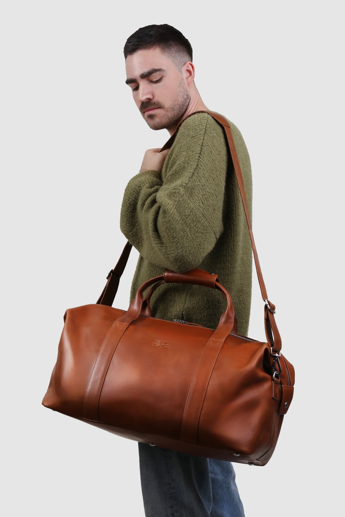 Reisetasche Leder ELNATH Cognac