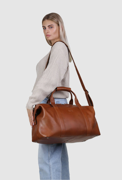 Reisetasche Leder ELNATH Cognac