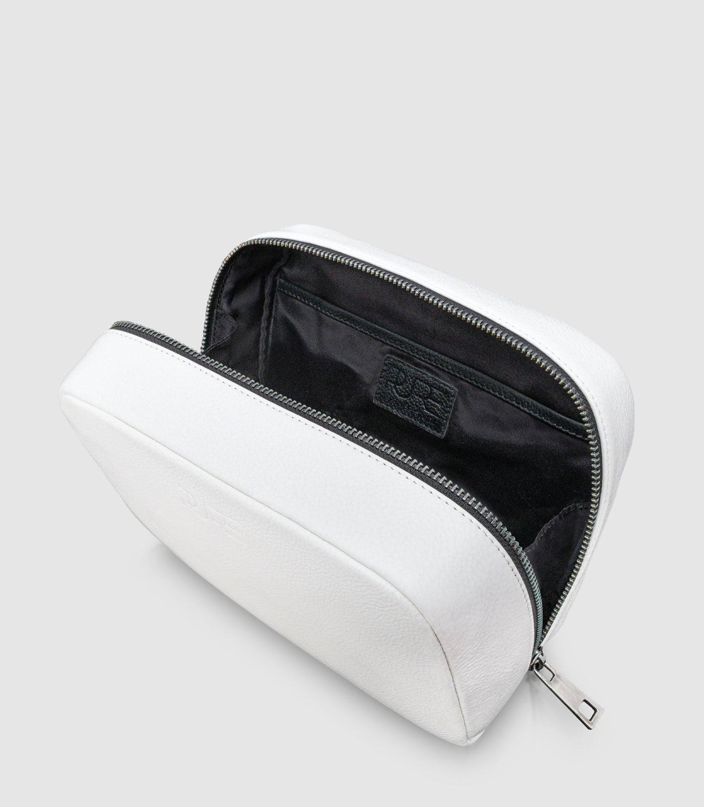 Kosmetiktasche Leder MIRA Ivory White