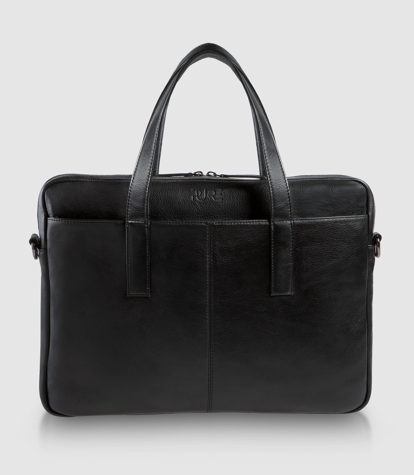 Laptoptasche Leder CAPELLA Midnight Black