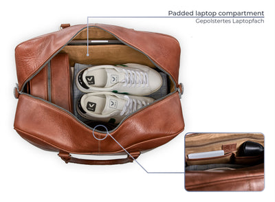 Reisetasche Leder CANOPUS Cognac