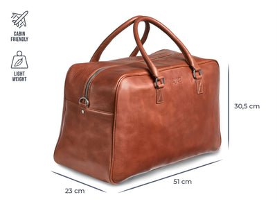 Reisetasche Leder CANOPUS Cognac