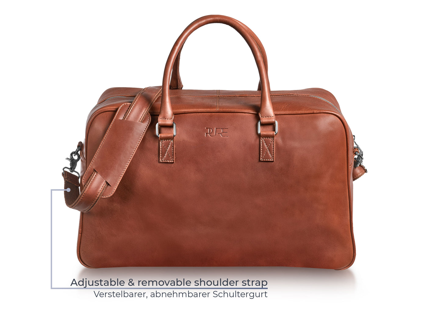 Reisetasche Leder CANOPUS Cognac