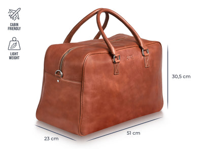 Reisetasche Leder CANOPUS Cognac