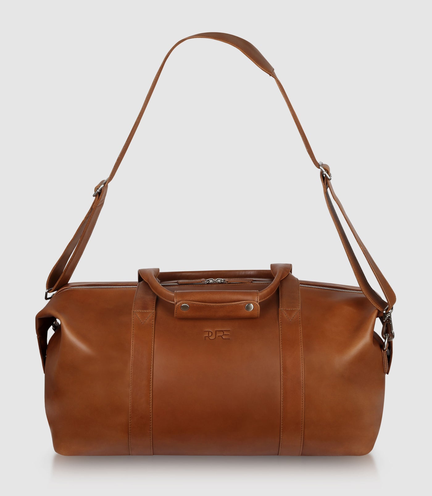 Reisetasche Leder ELNATH Cognac