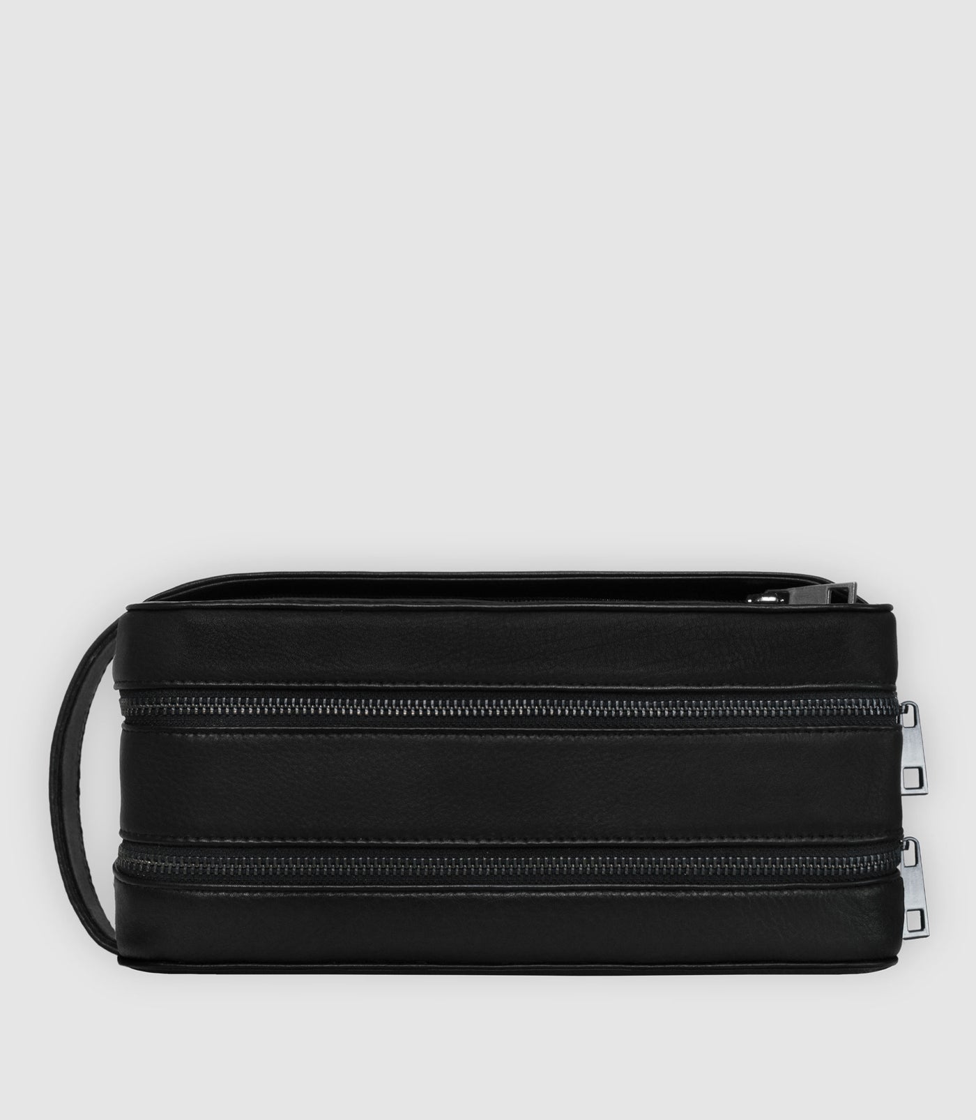 Kulturtasche Leder ATLAS XL Midnight Black