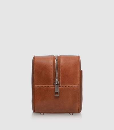 Kulturtasche Leder ATLAS Cognac