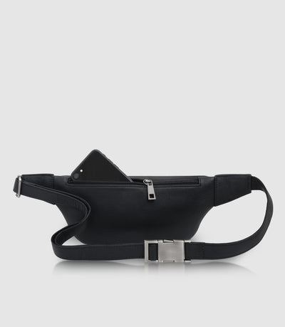 Bauchtasche Leder CAPH Midnight Black