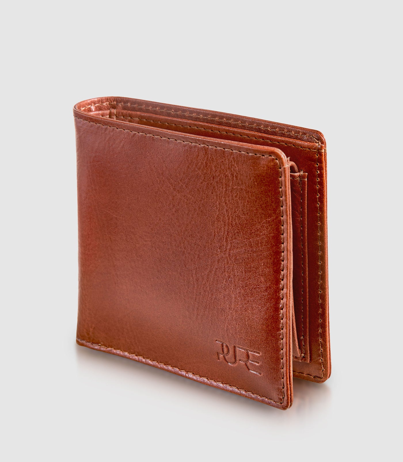 Geldbeutel Leder CASTOR Bifold Cognac