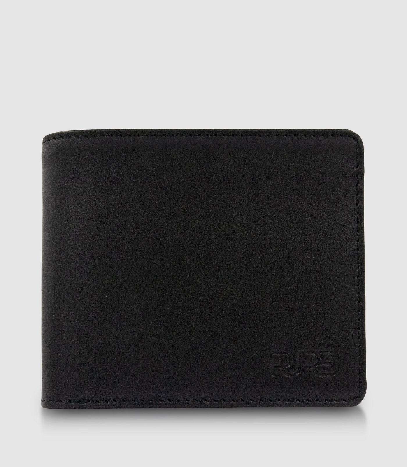 Geldbeutel Leder CASTOR Trifold Midnight Black