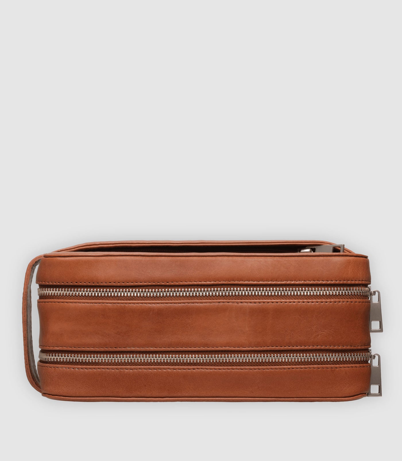 Kulturtasche Leder ATLAS XL Cognac