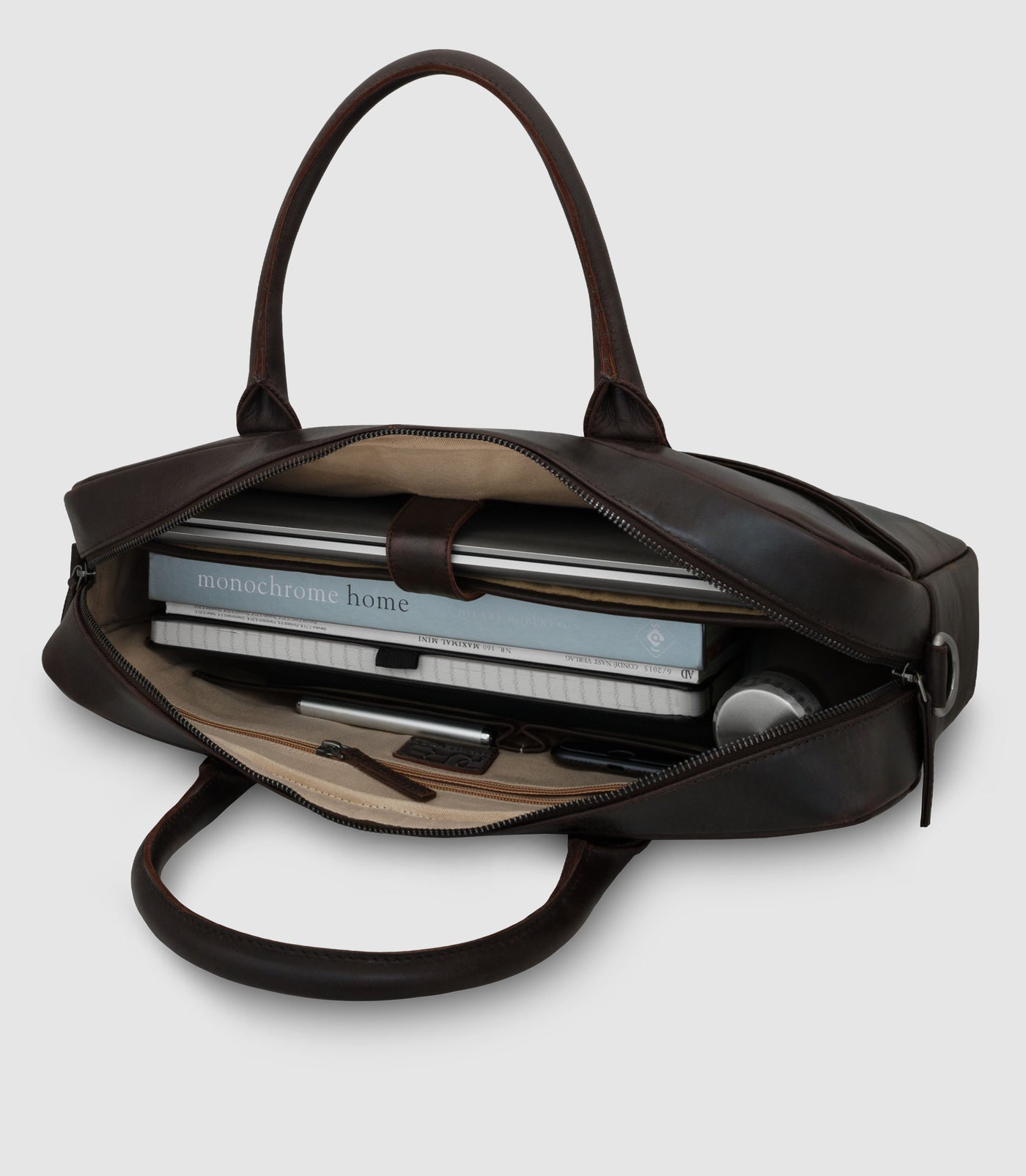 Laptoptasche Leder NAOS Chocolate