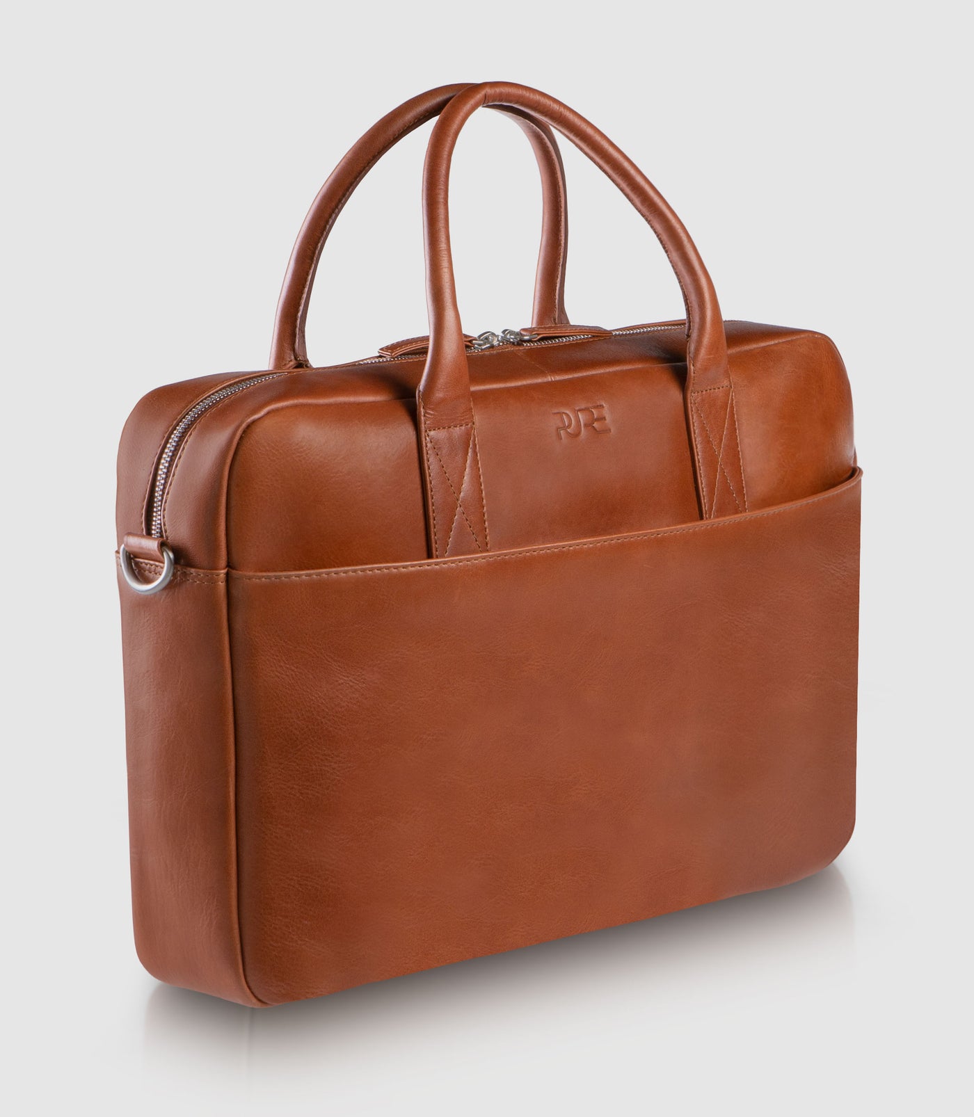 Laptoptasche Leder NAOS Cognac