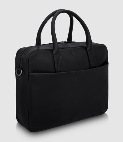 Laptoptasche Leder NAOS Midnight black