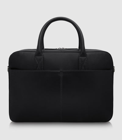 Laptoptasche Leder NAOS Midnight black