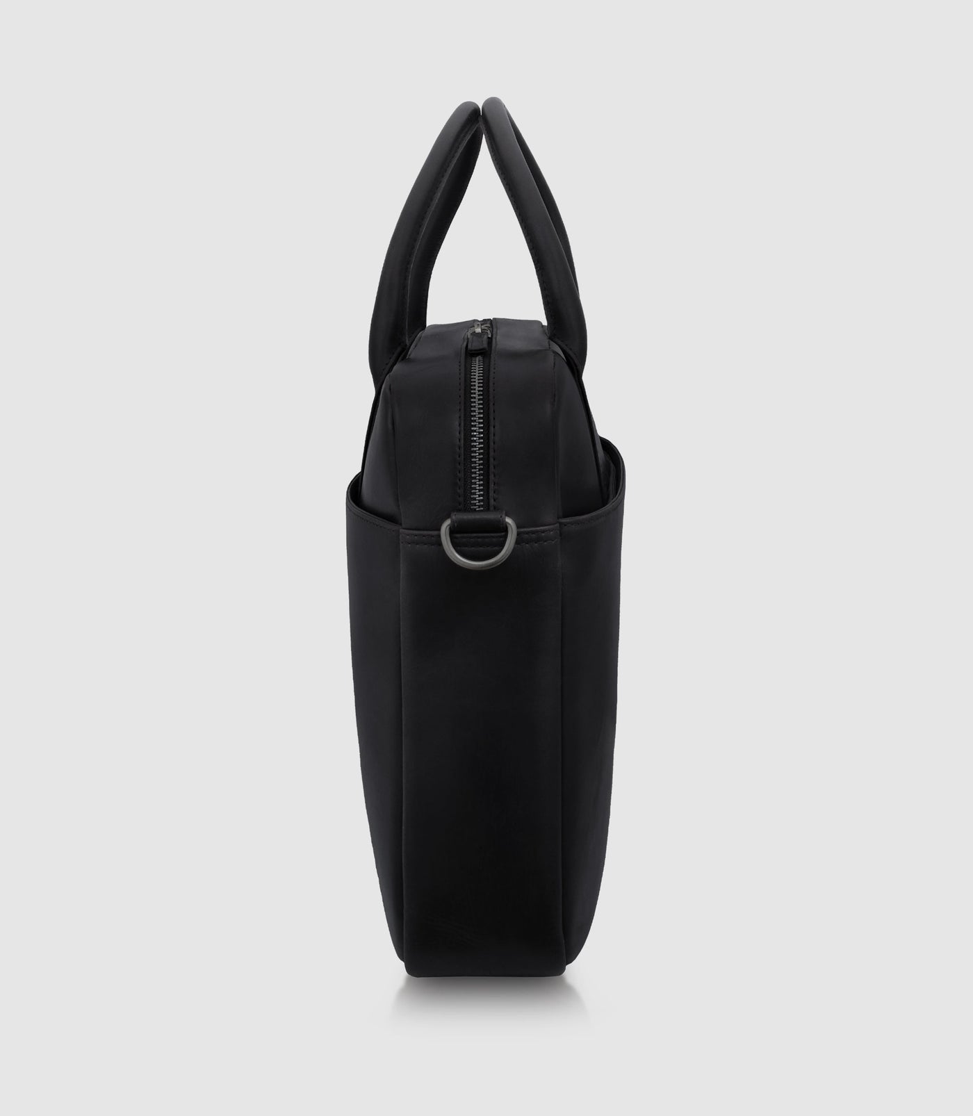 Laptoptasche Leder NAOS Midnight black