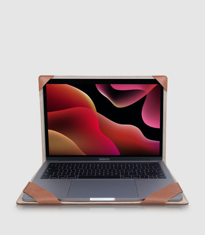 13 Zoll MacBook Lederhülle ATRIA Cognac