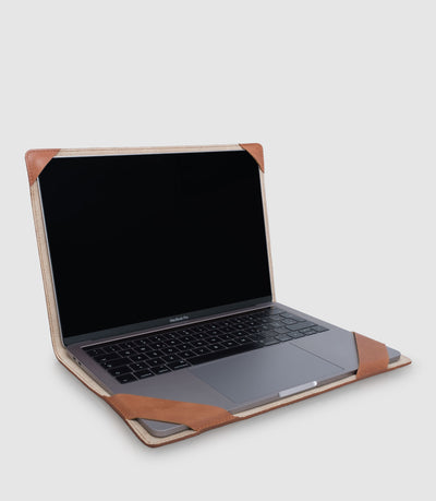 13 Zoll MacBook Lederhülle ATRIA Cognac