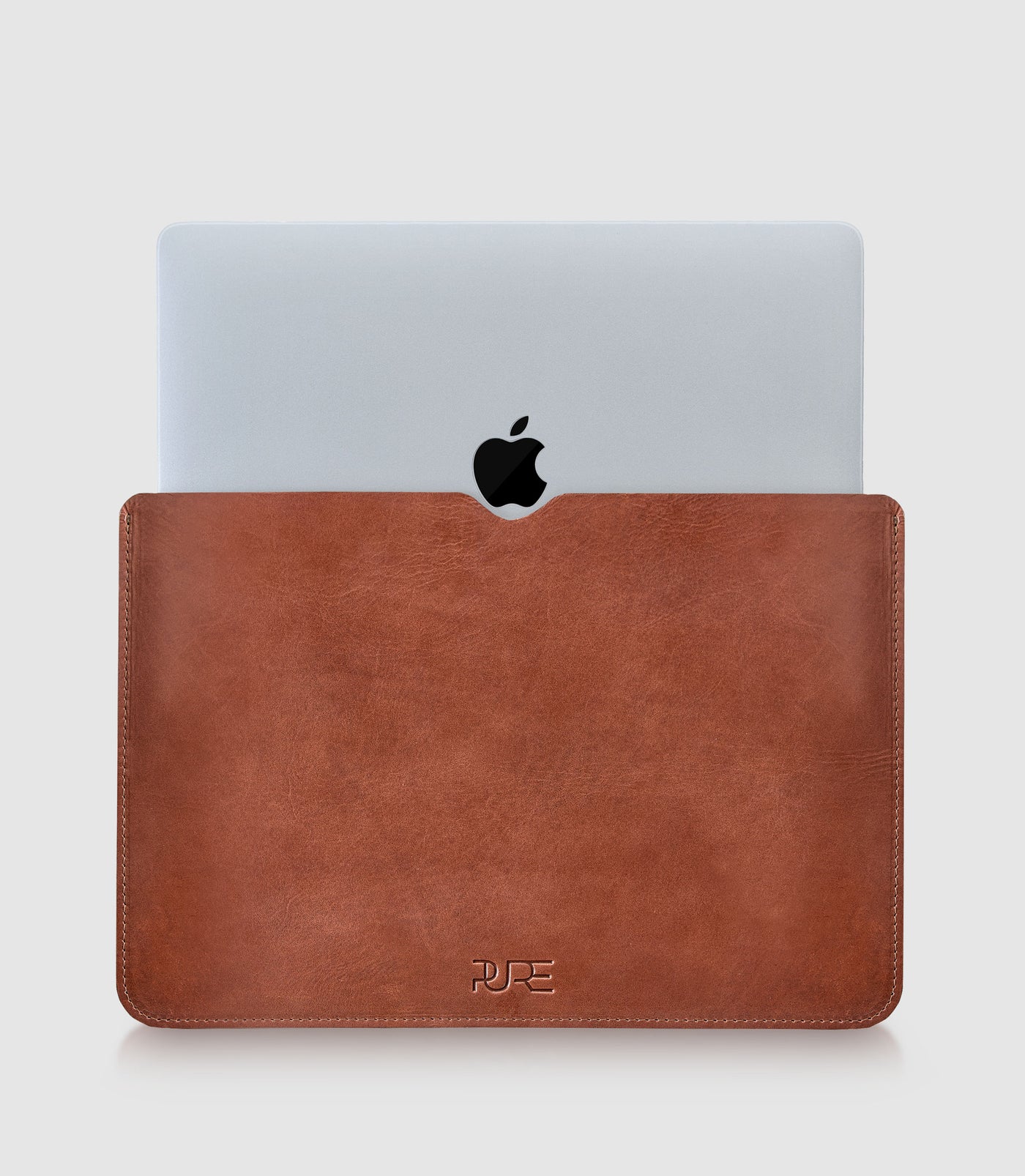 14" MacBook Lederhülle AVIOR Cognac