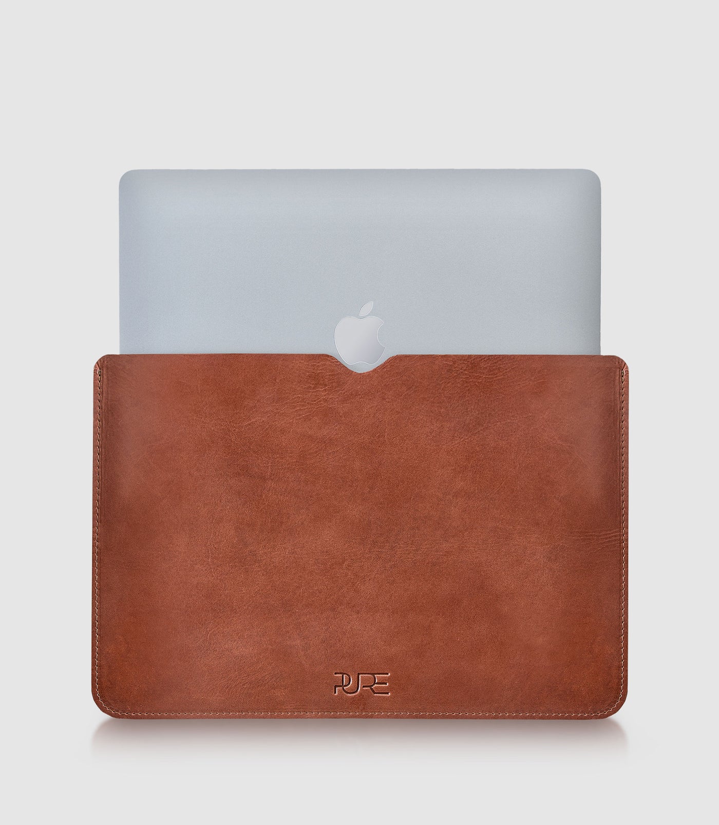 13" MacBook Lederhülle AVIOR Cognac